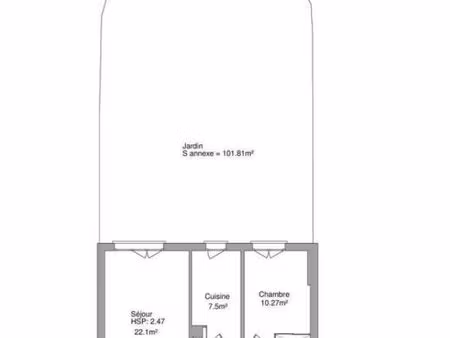 rare quartier st marceau avec jardin + de 100m²