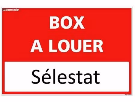box de stockage 18m² et 14m² - sélestat