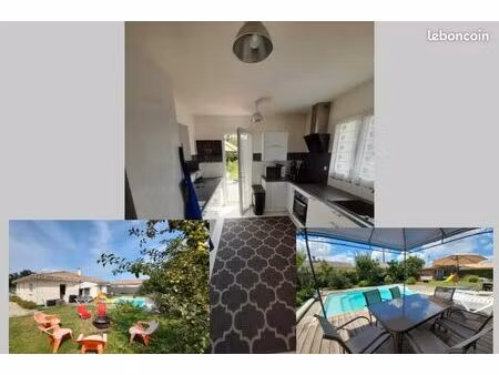 maison listrac medoc (3chambres) avec piscine chauffée