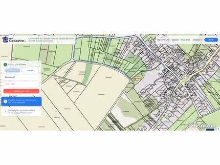 terrain de loisirs 1000m2