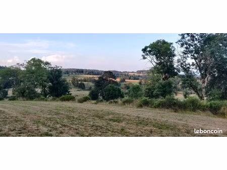 terrain constructible - fau de peyre - vue dégagée sur la margeride