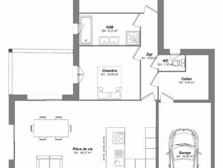 maison 4 pièces 89 m²