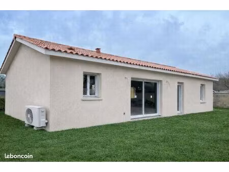 maison neuve 103m² habitable – 3ch – terrain 1100m² – le pian-médoc centre (en cours de co