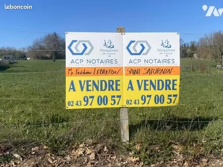 terrain 424 m² la chapelle st aubin