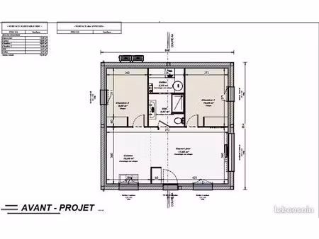 maison 3 pièces 55 m²
