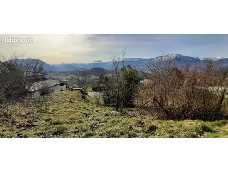 terrain 1700m² romage avec vue magnifique sur grenoble et massifs
