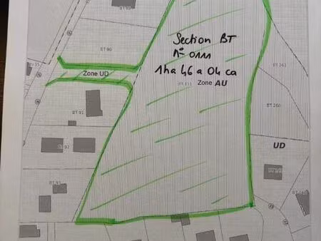 terrain 14600 m² varennes vauzelles