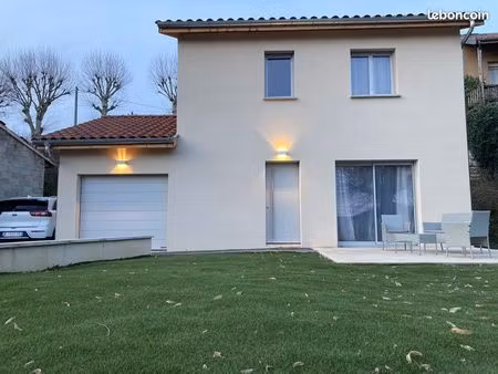 maison t4 ~89 m² de 2024 - 3 chambres – 1 bureau – centre la côte st andré