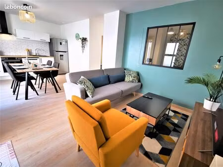 appartement t3 meublé - centre-ville de montceau