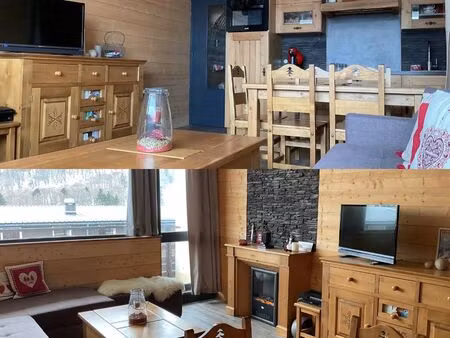 superbe appartement t2 + parking privé - coeur de station - très rare sur super-besse