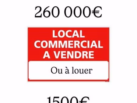 local commercial disponible à la vente ou la location