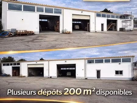 plusieurs dépôts 200 m² à louer – didenheim (mulhouse sud)