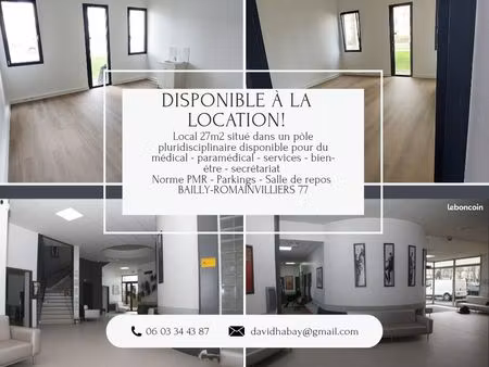local professionnel à louer / 27m2 - 77