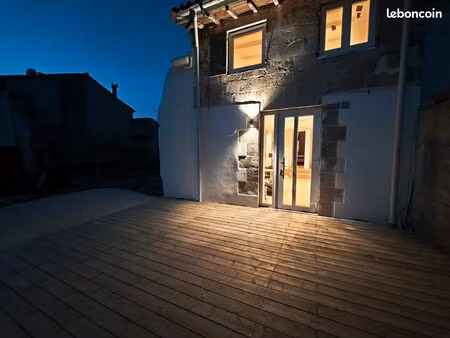 maison t3 renové avec jardin et terrasse