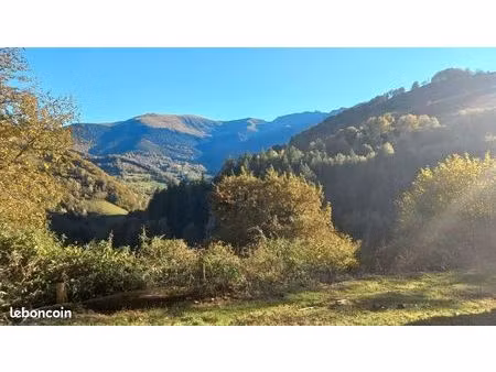 terrain de montagne avec grange foraine à reconstruire