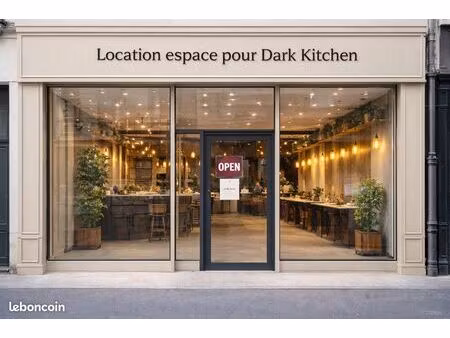 location espace dark kitchen / laboratoire alimentaire – extraction – triphasé
