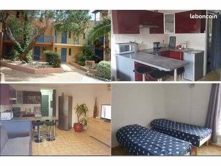 location f2 en rdc avec terrasse - dispo jusqu'à juin