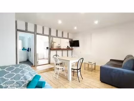 grand studio lumineux proche tison - dispo immédiatement