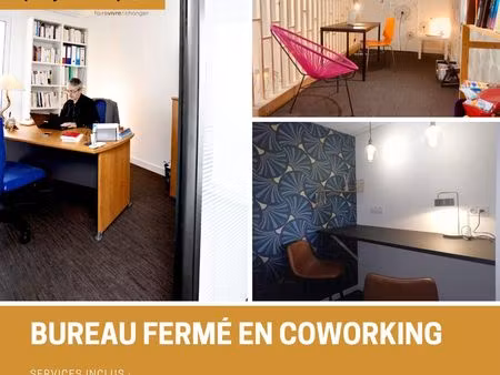 bureau fermé en coworking