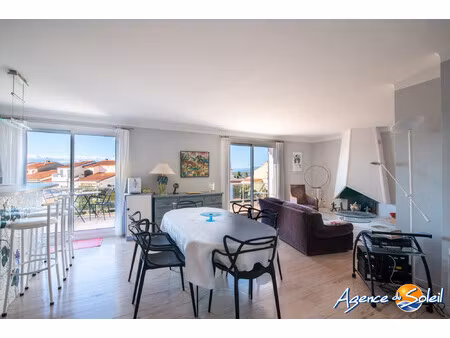 beau t3 avec grande terrasse canet plage