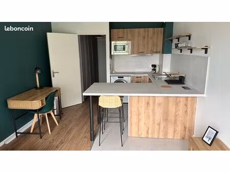 studio de 27 m2 meublé  quartier calme de compiègne  proche escom et utc