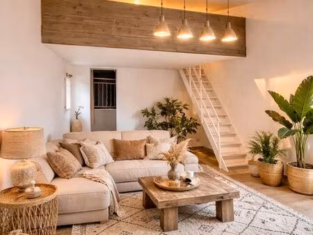 loft t2 de 55 m² avec mezzanine  terrasse & jardinet