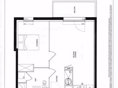 plouzane - t2 recent (juin 2017) - 42.5 m2 habitables - disponible au 1er avril 2026