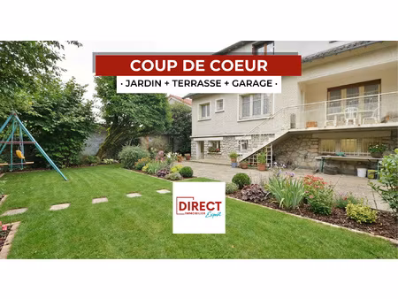 maison 6 pièces 150 m2 + jardin 375 m2 + garage