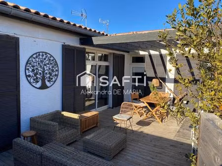 maison t3 avec terrasse proche port  commerces et mer