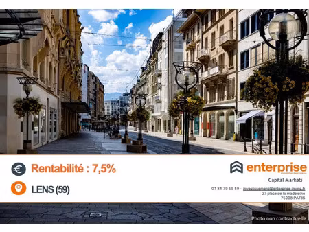 emplacement prime - centre-ville lens - local commercial à investir