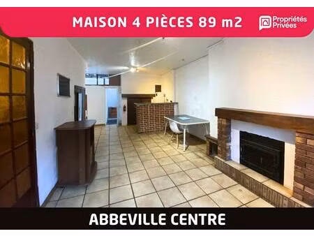maison abbevilloise 4 pièces 89 m2 - abbeville centre