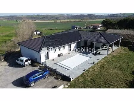 belpech – villa contemporaine plain-pied 215 m² – piscine – prestations haut de gamme –...