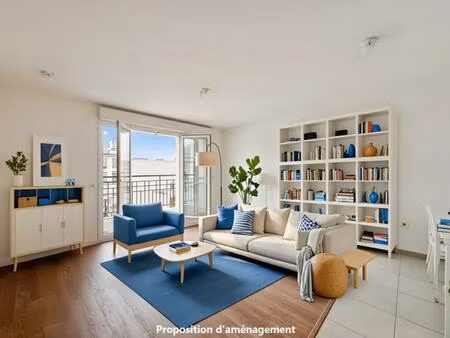 appartement 3 pièces de 63m2 avec balcon en vente à chelles  idéal pour famille