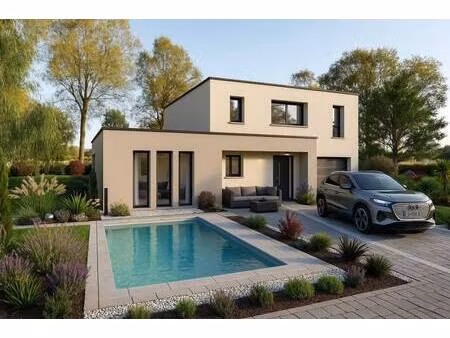 terrain avec maison neuve à vendre