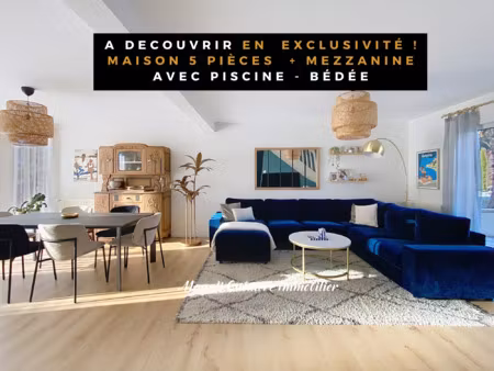 elégante maison familiale rénovée avec piscine - bédée