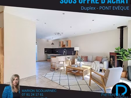 vente maison 4 pièces 78.59 m² à pont-evêque (38780)  235 000 €