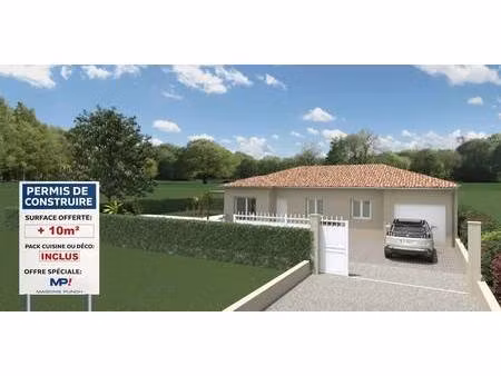 terrain avec maison neuve à vendre