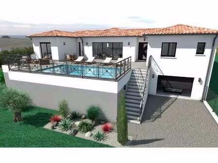 terrain avec maison neuve à vendre