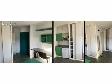 location studio meublé 21m² vandoeuvre les nancy avec parking sécurisé