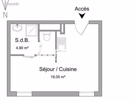 appartement 1 pièce 23 m²