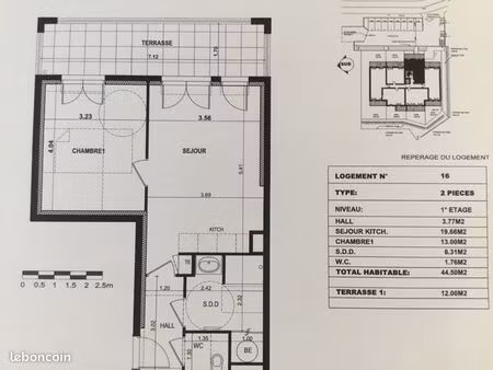 bel appartement récent à saint zacharie