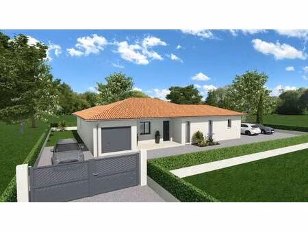 terrain avec maison neuve à vendre