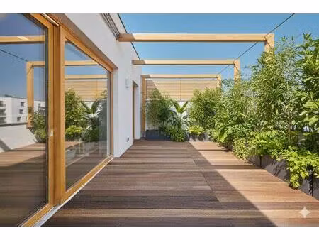 **rare dernier etage terrasse sud-ouest avec parkings à 350m gare**