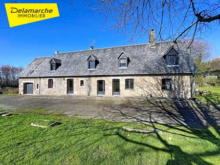 maison 8 pièces 6 chambres à vendre à le luot (50870) dépendances et terrain d'env. 7173m²