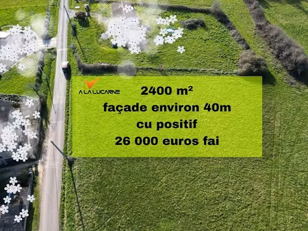 vente terrain 2403 m² à chatres (24120)  26 000 €