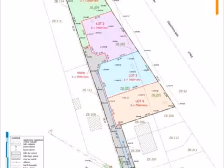 vente terrain 758 m² à gevry (39100)  55 000 €