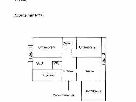 ? appartement 77 m² – 2/3 chambres – lumineux – balcon – ascenseur