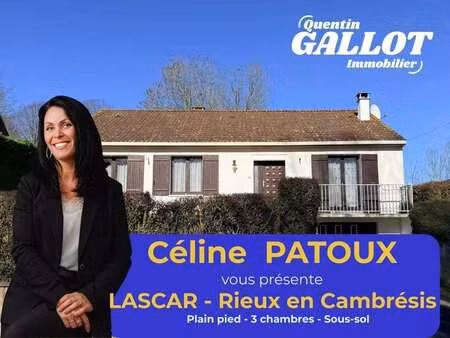 vente maison à rieux-en-cambrésis (59277) : à vendre / 91m² rieux-en-cambrésis