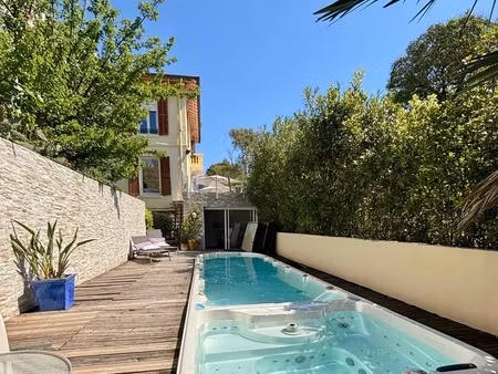 antibes (06) à vendre – appartement 5 pièces duplex en bas de villa avec piscine salle de 