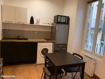 studio meublé 17 m² – centre-ville aubenas – 340
